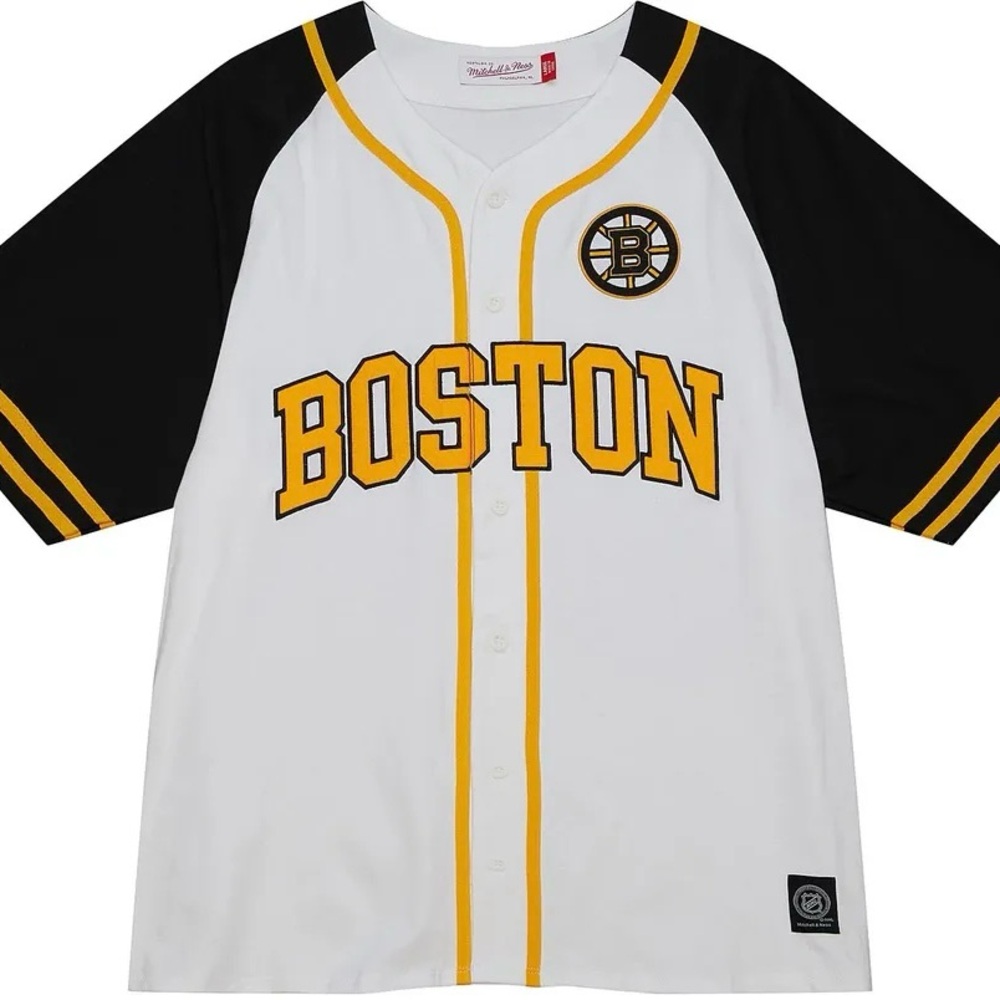 Mitchell & Ness Boston Bruins Cotton Baseball Jersey